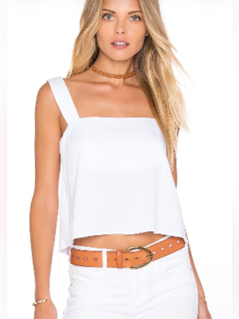 Karina Grimaldi Awada Solid White Top